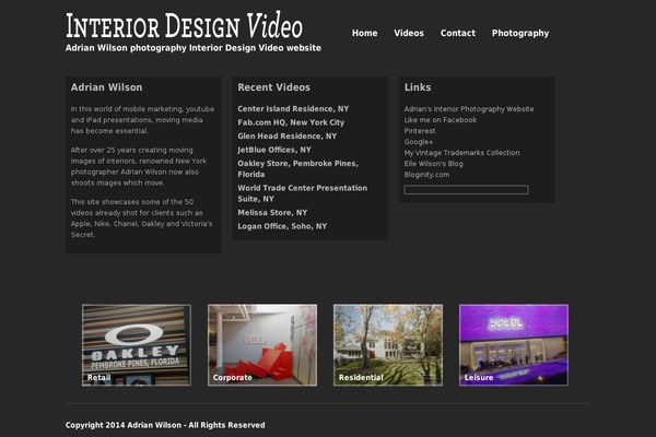 interiordesignvideo.com site used Tv-elements