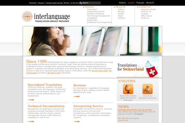 interlanguage.it site used Interlanguage