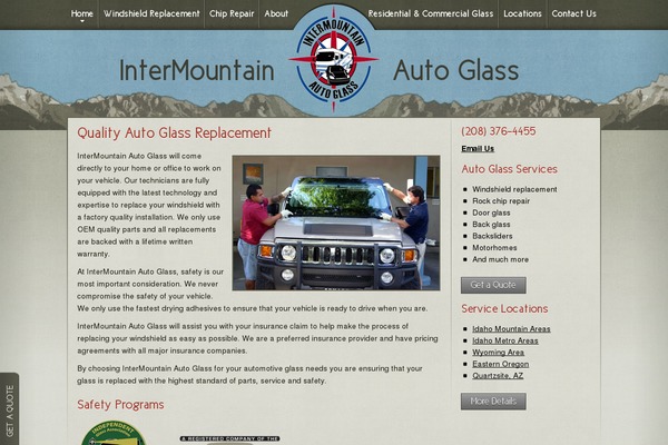 intermountainautoglass.com site used Customtheme5