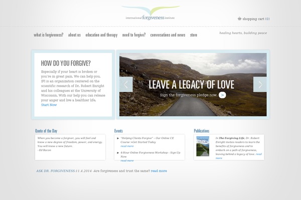 Forgiven theme site design template sample