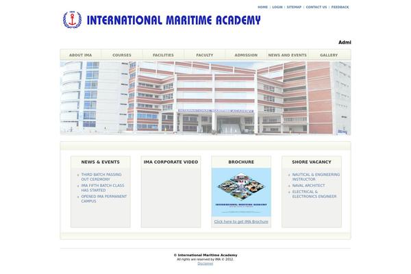 Marine theme site design template sample