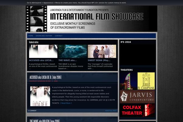 internationalshowcase.org site used Firecrow