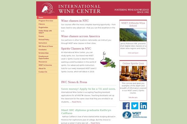 internationalwinecenter.com site used Iwc