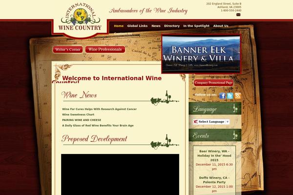 internationalwinecountry.com site used Wine-theme