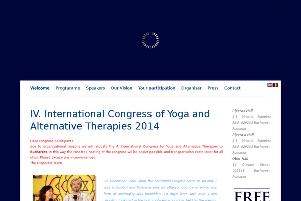 internationalyogacongress.net site used Divine-child