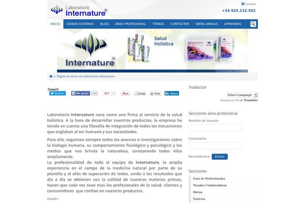 internature.es site used Welcare