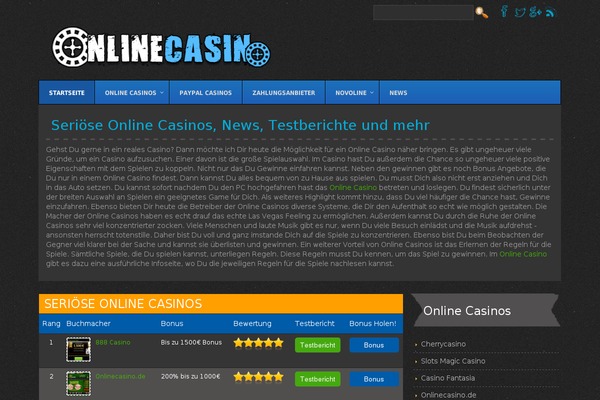 internet-casinos.de site used Spielcasinos