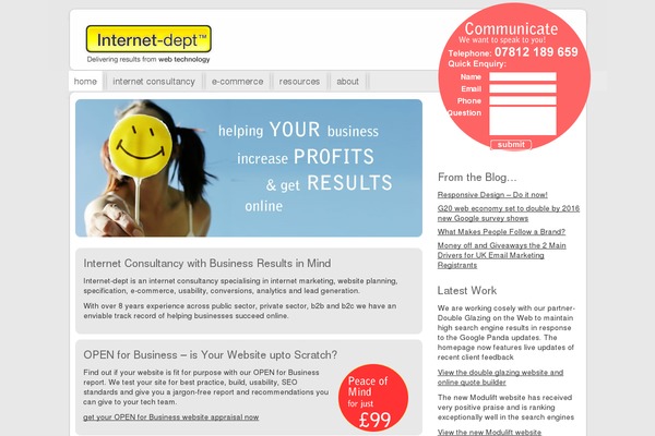 internet-dept.com site used Behaviournet