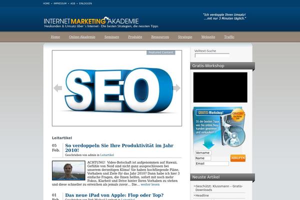 internet-marketing-akademie.de site used La-imak