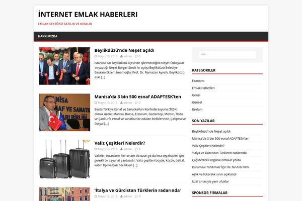 MH Magazine lite theme site design template sample