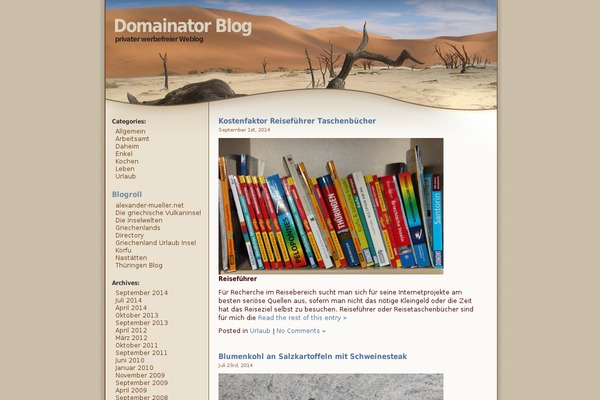 WordPress website example screenshot