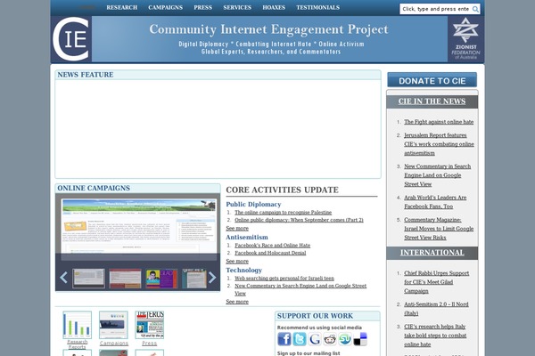 internetengagement.com.au site used Cie2