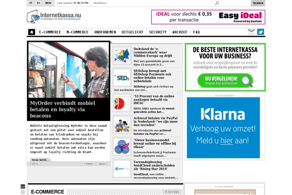 internetkassa.nu site used Internetkassa