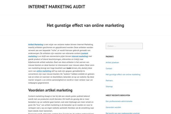 internetmarketingaudit.nl site used Edin