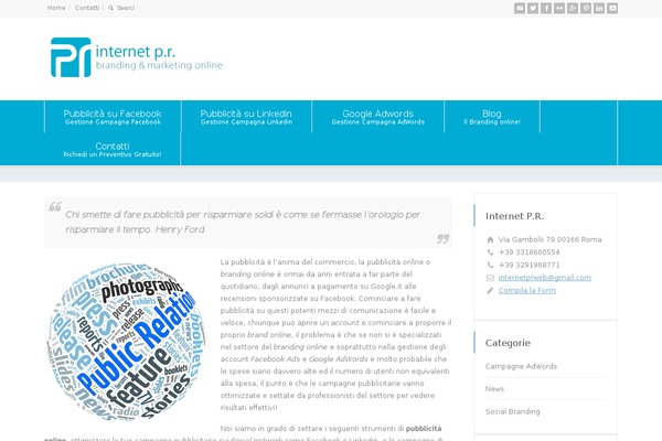 WordPress website example screenshot