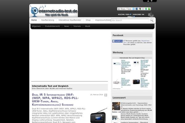 internetradio-test.de site used Tuxedo