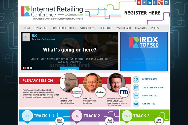 internetretailingconference.com site used Irx2014