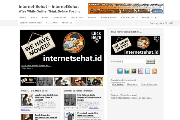 internetsehat.org site used Wordpress-times