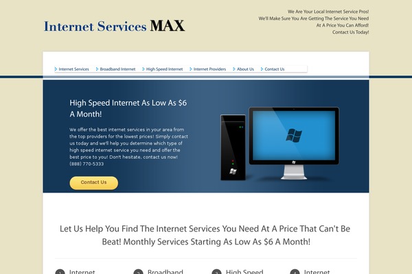 internetservicesmax.com site used Toommoreltheme