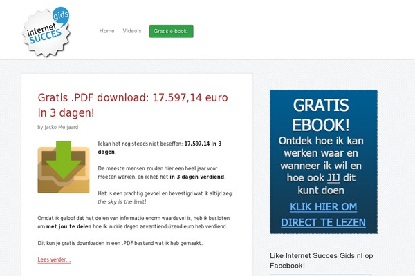 internetsuccesgids.nl site used Marketheme