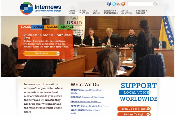 internews.org site used Internews