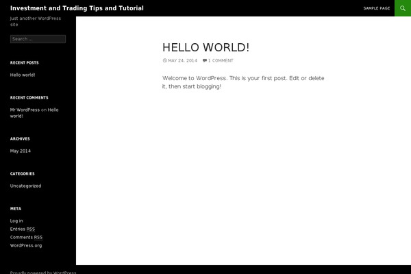 WordPress website example screenshot