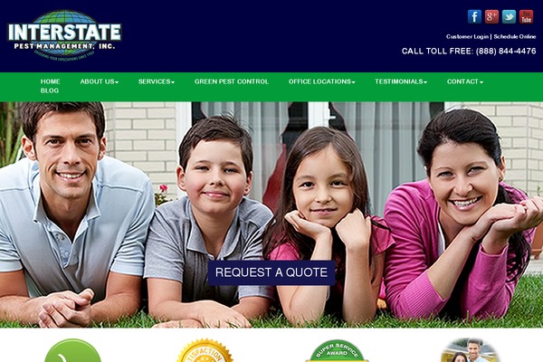 interstatepest.com site used Wp-bootstrap3