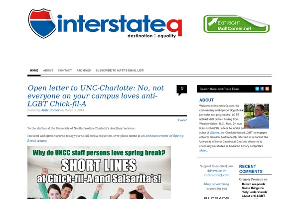 interstateq.com site used Structure_blog_full