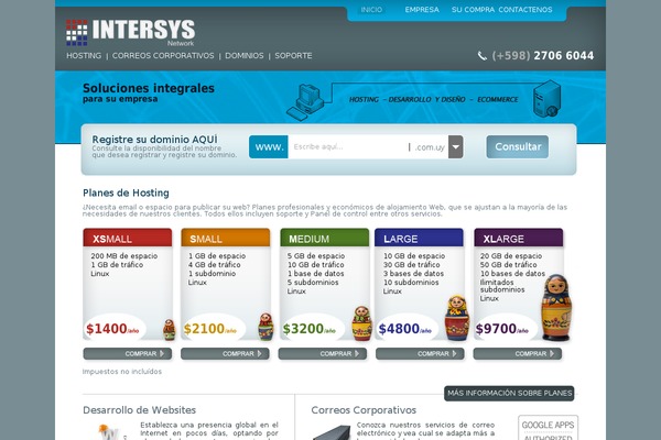 intersys.com.uy site used Catorce
