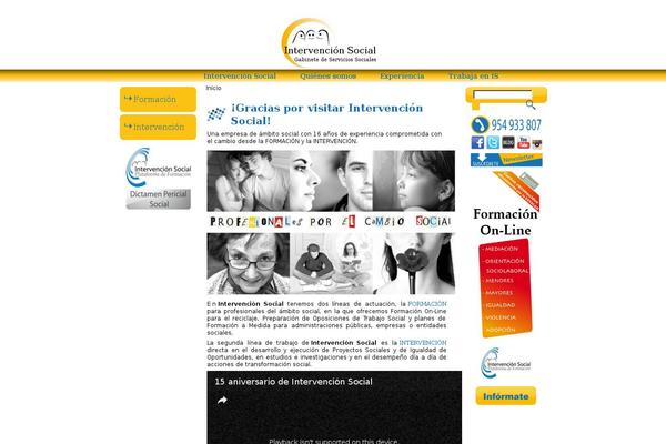 intervencionsocial.es site used Intervencion