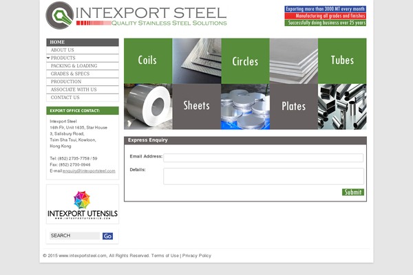 intexportsteel.com site used Intexportsteels