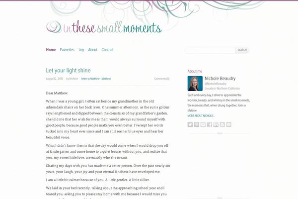 inthesesmallmoments.com site used Theme_itsm