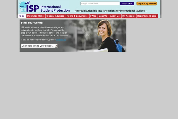 intlstudentprotection.com site used Isp