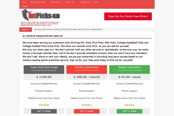 intpicks.com site used Intpicks-4-2017