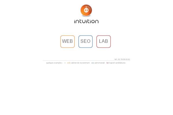 Intuition theme site design template sample