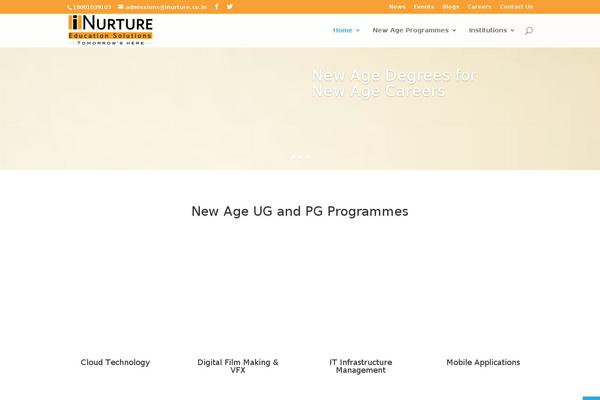 nurture theme websites examples