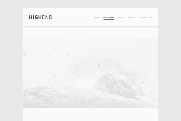 Highend theme site design template sample