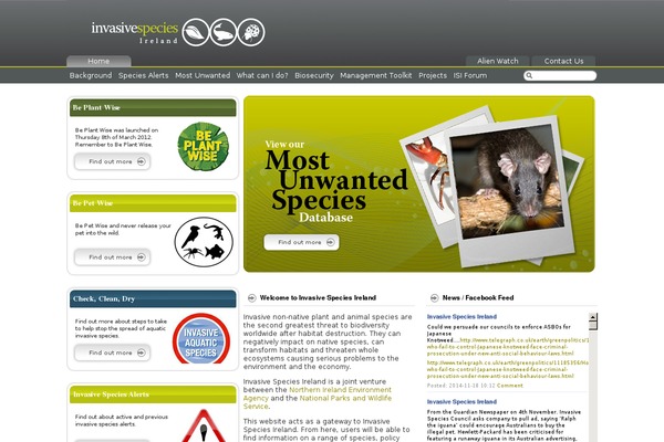 invasivespeciesireland.com site used Invasive