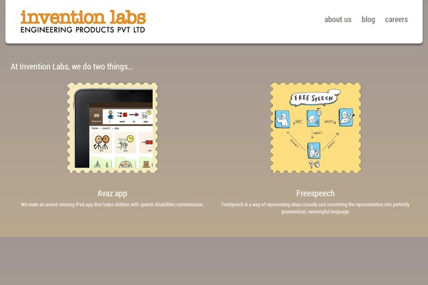 Invention theme site design template sample