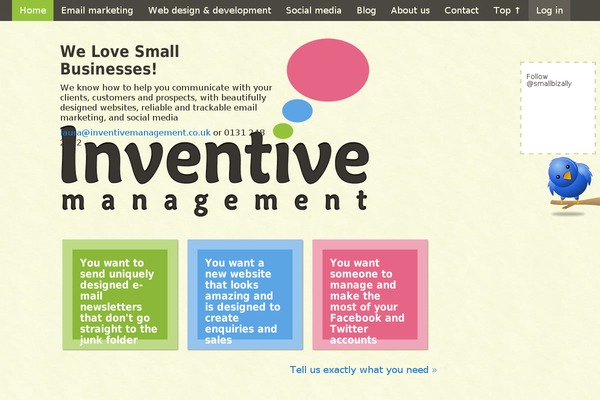 inventive theme websites examples