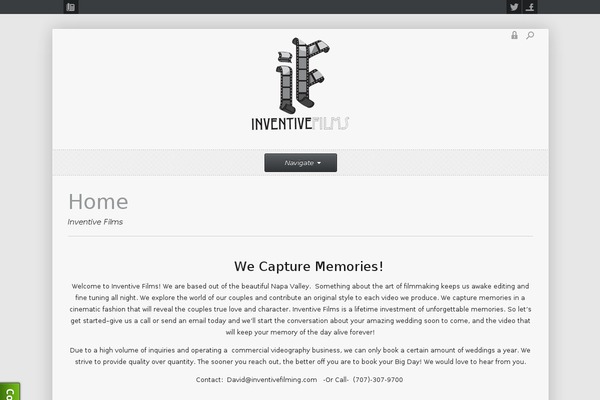 Enfinity theme site design template sample