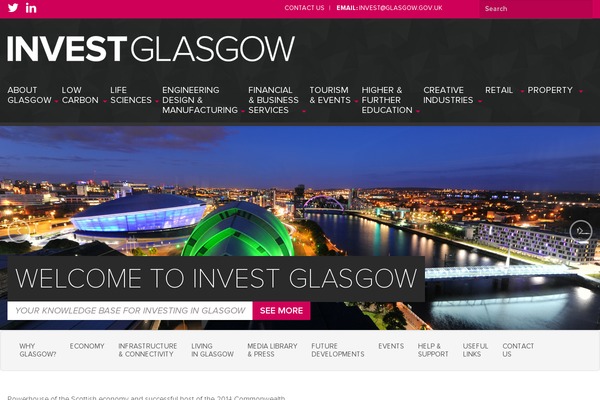 investglasgow.com site used Invest-glasgow