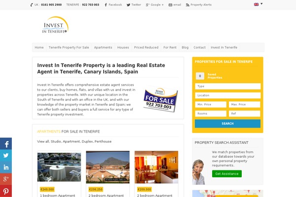 investintenerife WordPress theme, websites list used investintenerife theme investintenerife theme websites examples