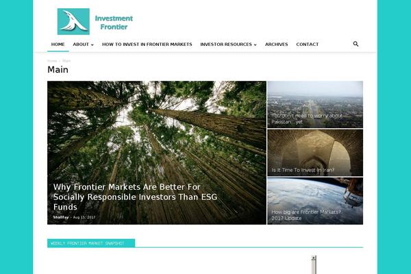 investmentfrontier.com site used Twenty Twenty-Two