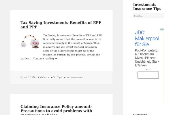 investmentinsurancetips.com site used Twentyfifteen1