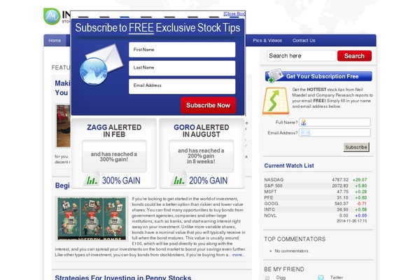 investorsedge.com site used Iedge