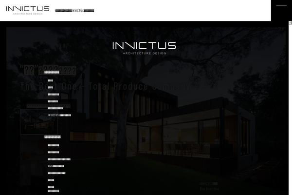 Invictus theme site design template sample