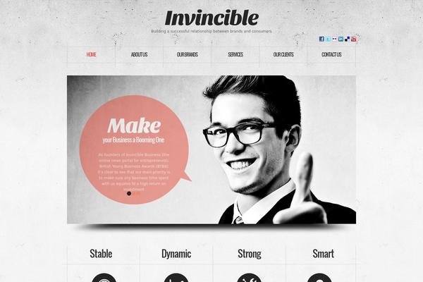 invinciblegroup.com site used Theme1525