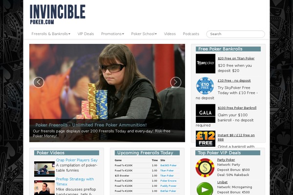 invinciblepoker.com site used Invinciblepoker