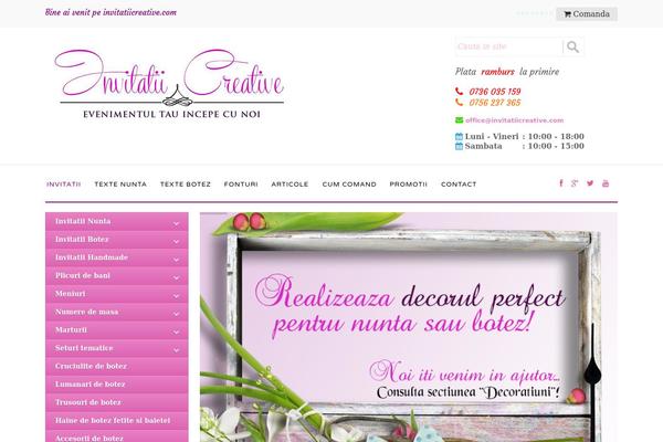 invitatiicreative.com site used Wpstorecarttheme